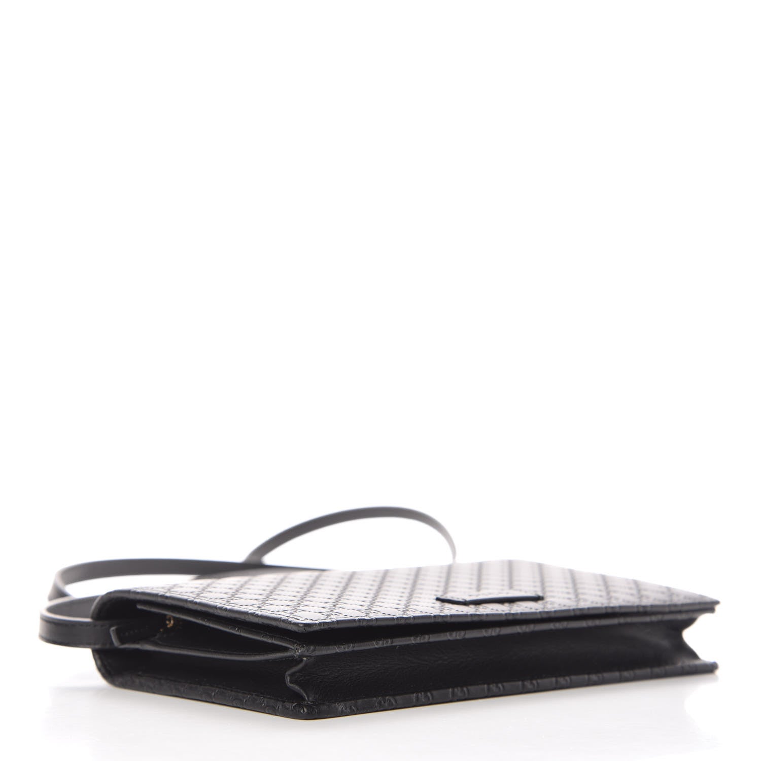 Gucci Microguccissima Crossbody Wallet Black 4 of 8