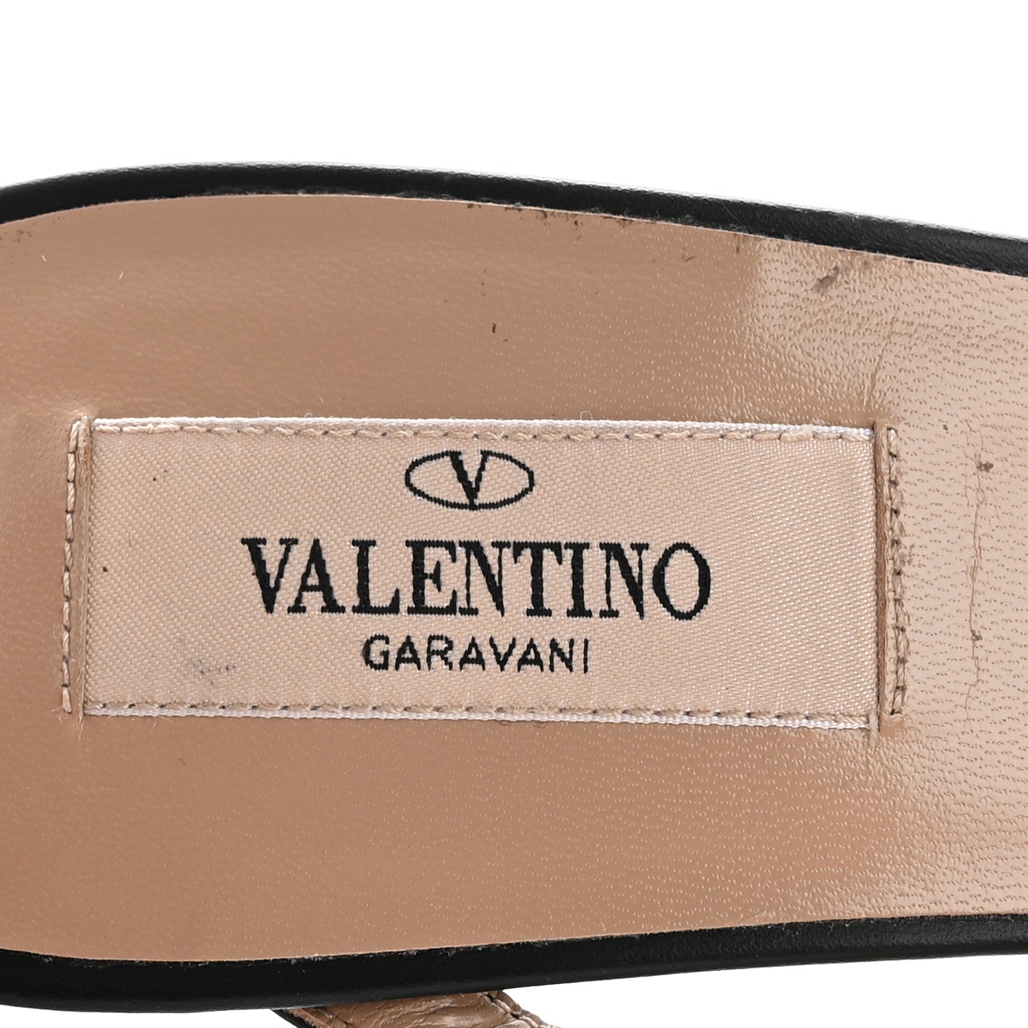 Valentino Garavani Pebbled Calfskin Rockstud Cross Strap 50mm Mules 39.5 Black 8 of 12
