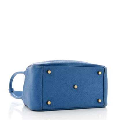 Hermes Taurillon Clemence Lindy 26 Bleu Frida 4 of 13