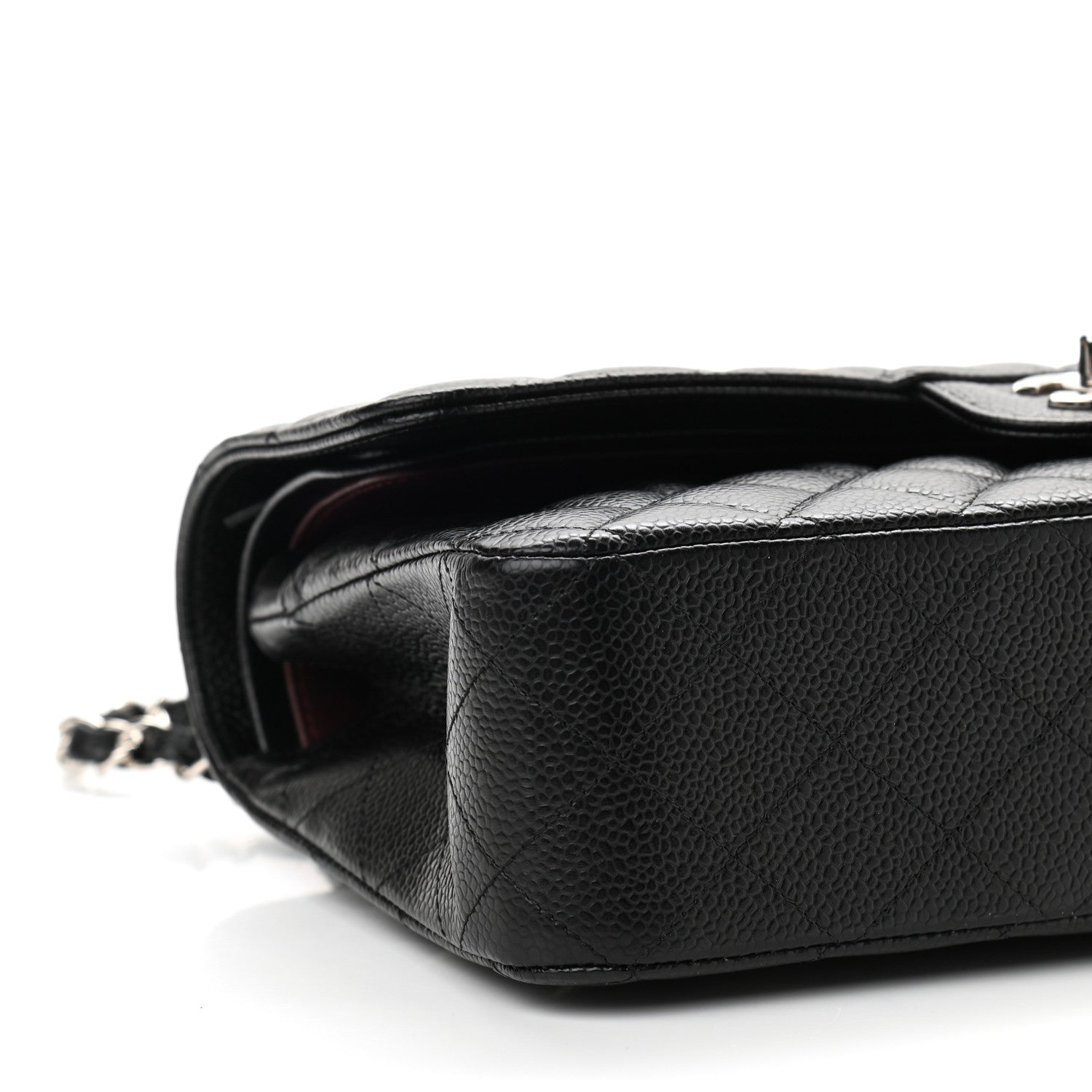 Chanel Caviar Quilted Medium Double Flap Black 8 of 10