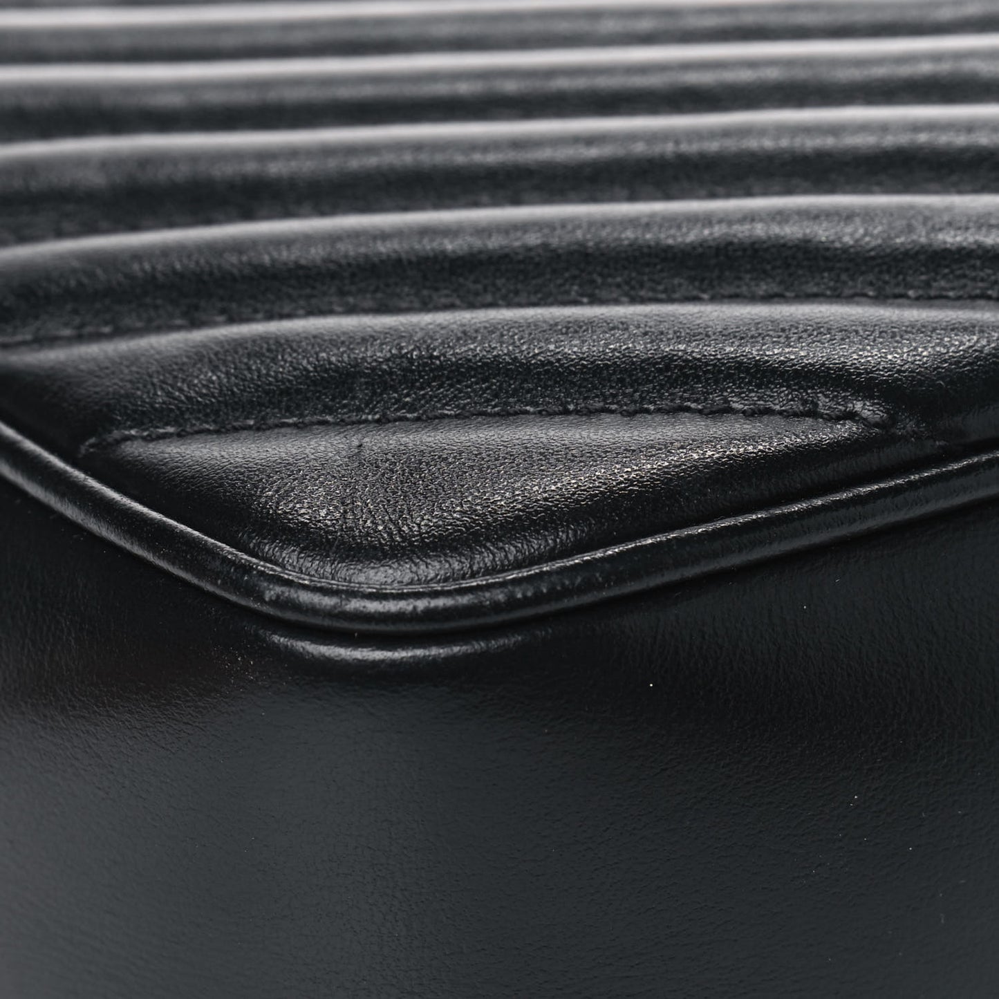 Calfskin Matelasse Monogram Lou Camera Bag Black