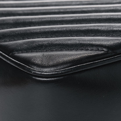 Saint Laurent Calfskin Matelasse Monogram Lou Camera Bag Black 7 of 9