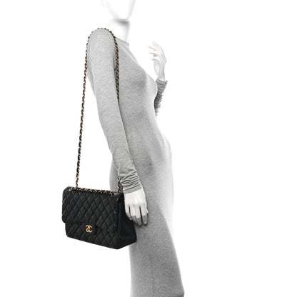 Chanel Lambskin Quilted Jumbo Double Flap Black 2 of 11