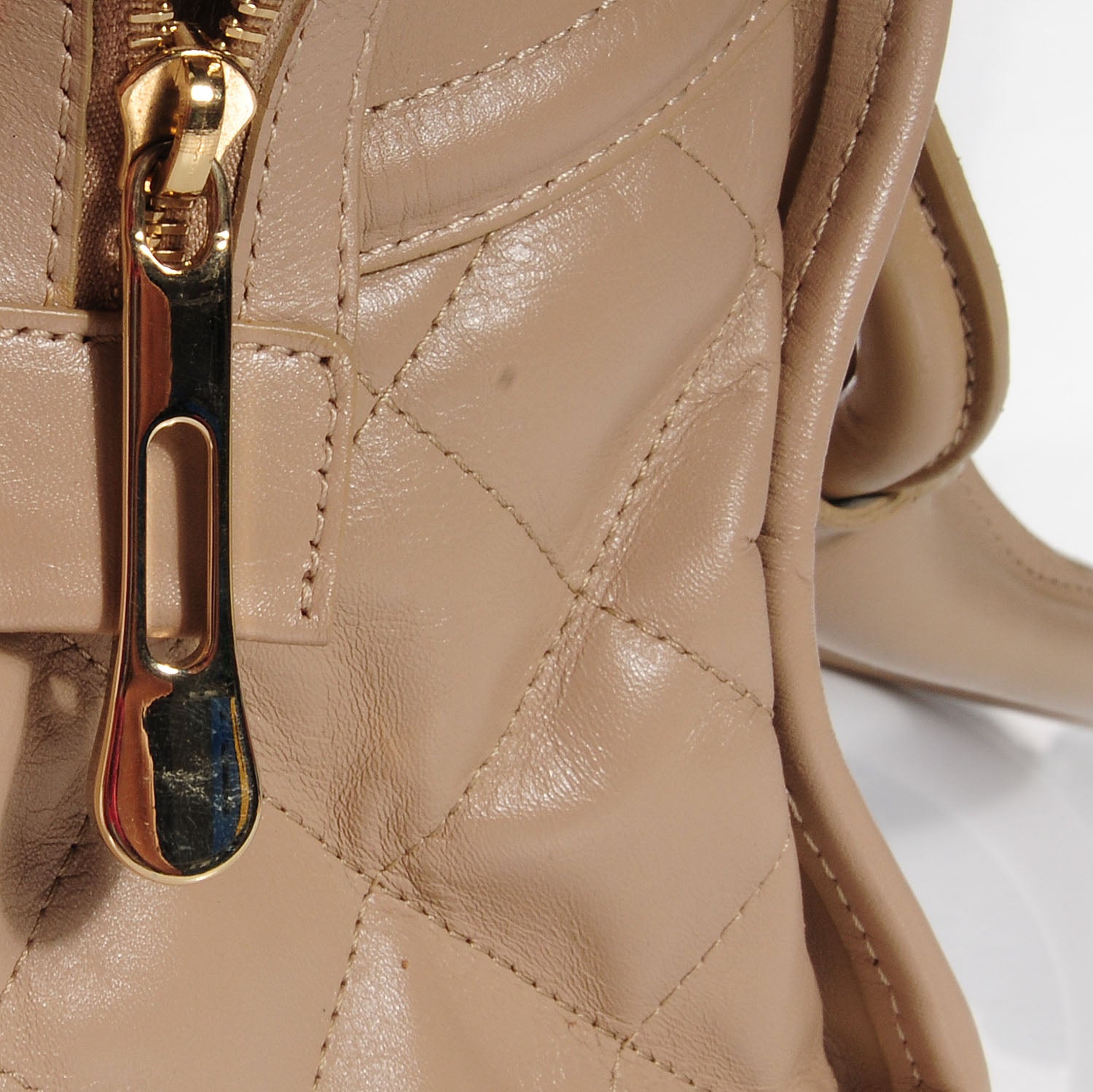 Burberry Quilted Calfskin Large Manor Tote Beige 7 of 11