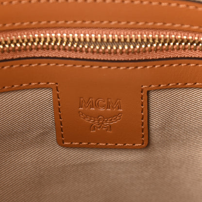 MCM Visetos Medium Crossbody Pouch Cognac 5 of 8