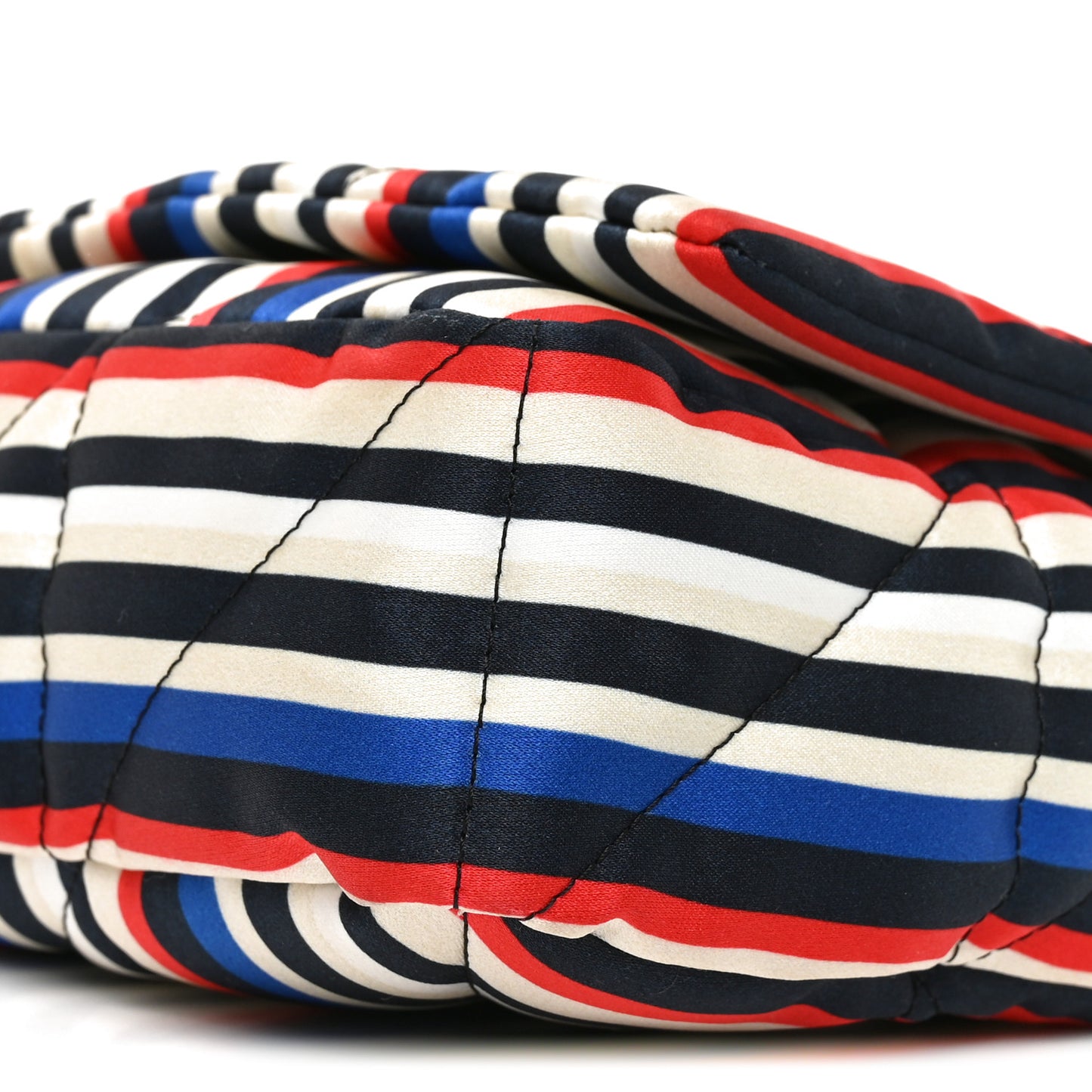 Silk Striped Monogram Medium Jamie Blue Multicolor