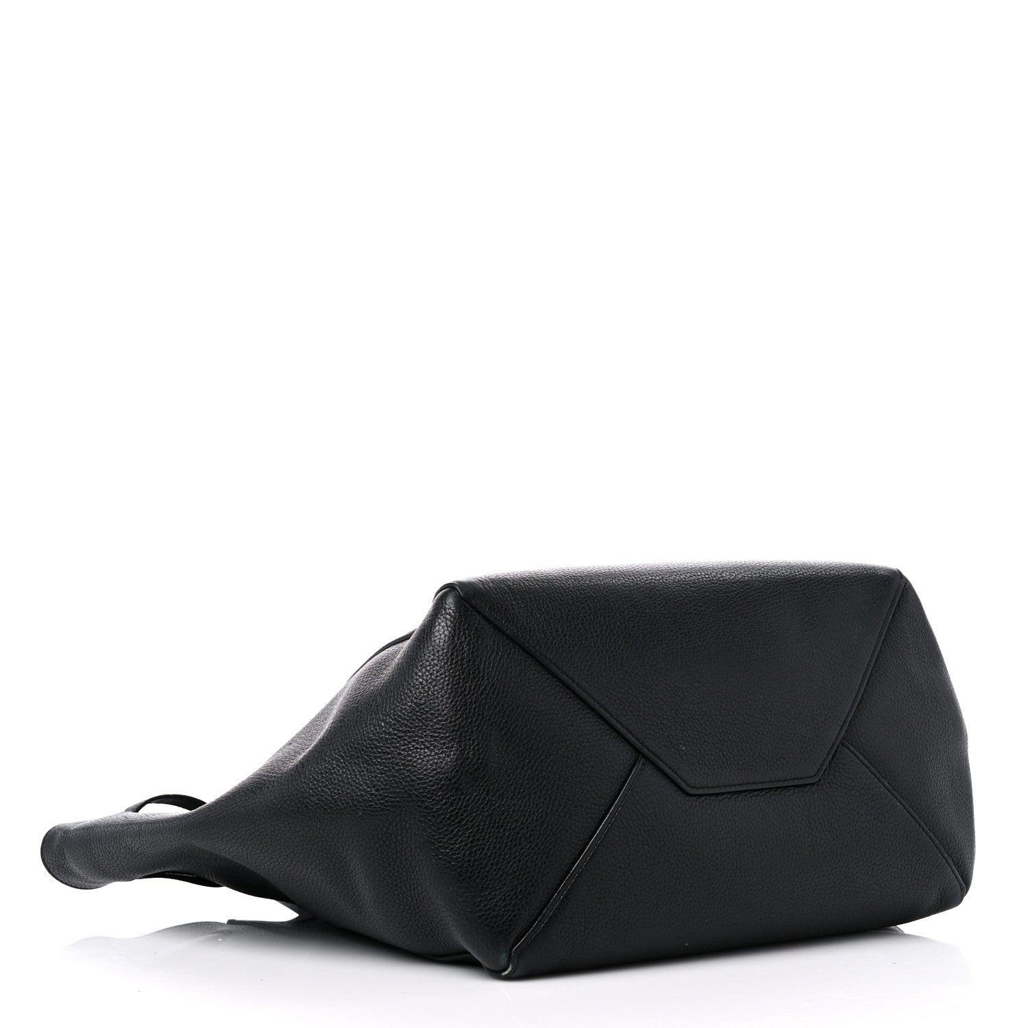 Celine Soft Grained Calfskin Small Belt Cabas Phantom Black 4 of 14