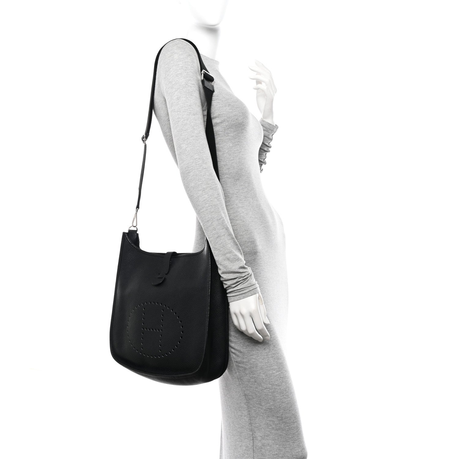 Hermes Taurillon Clemence Evelyne III Black 2 of 11