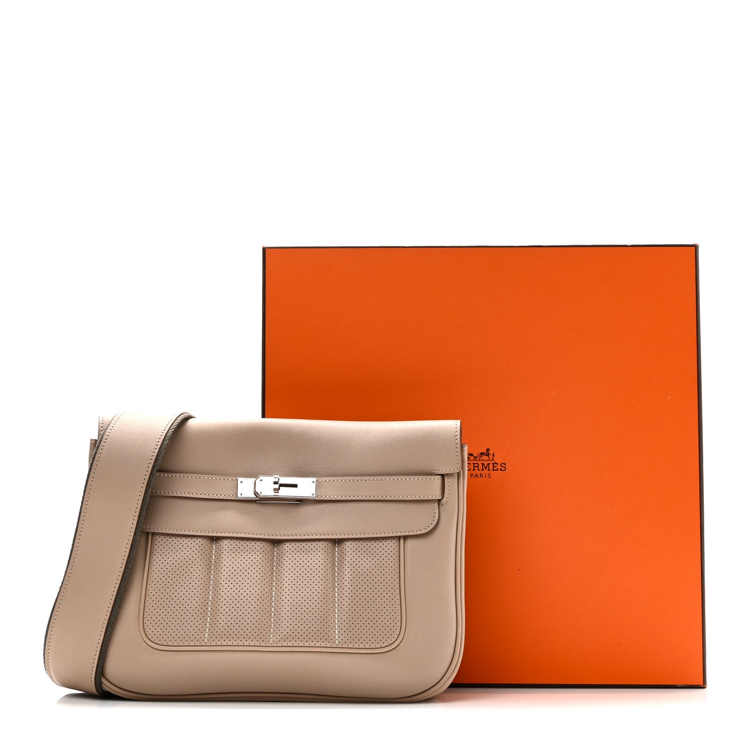 Hermes Veau Swift Sac Berline 28 Argile 12 of 12