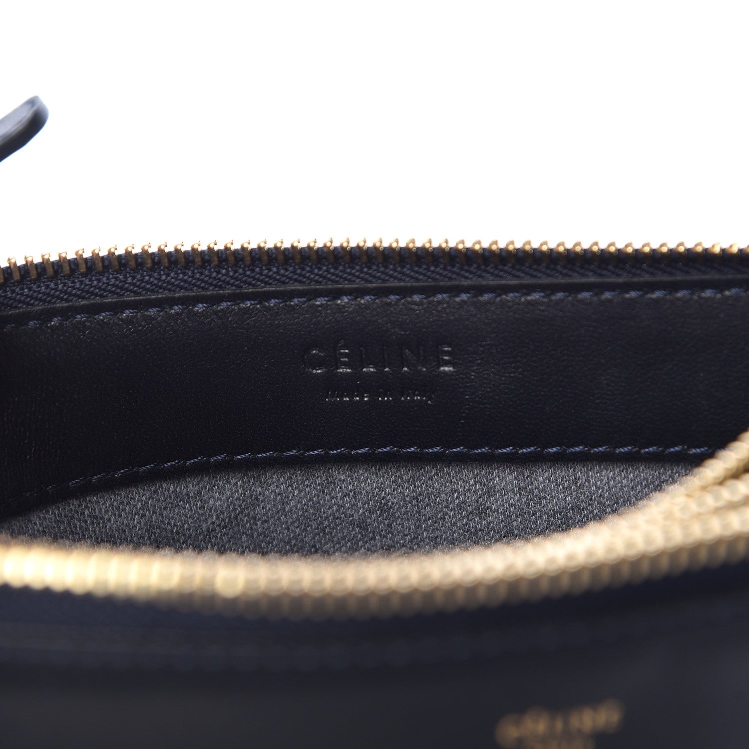 Celine Lambskin Small Trio Crossbody Bag Navy Blue 7 of 13