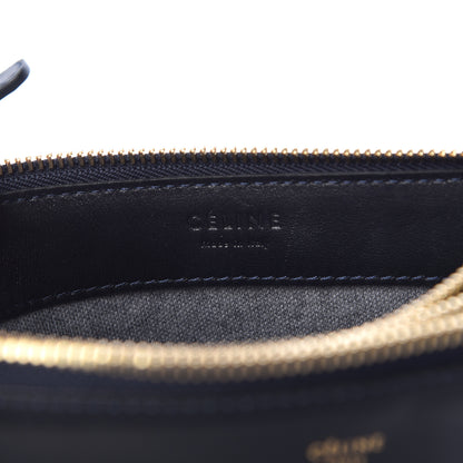 Celine Lambskin Small Trio Crossbody Bag Navy Blue 7 of 13