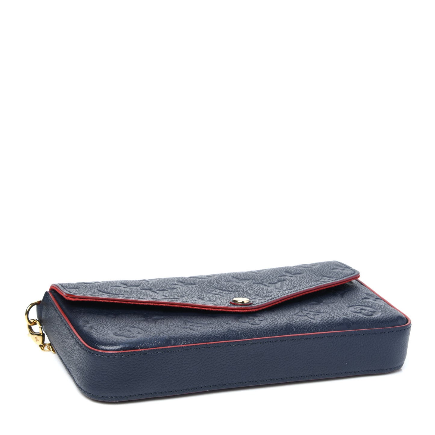 Empreinte Pochette Felicie Chain Wallet Marine Rouge