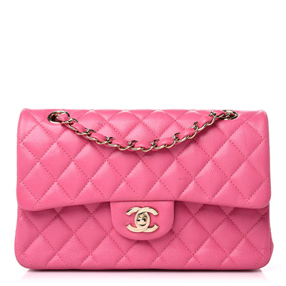 Chanel Caviar Quilted Small Double Flap Pink 1 of 12
