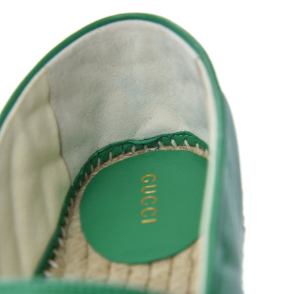 Gucci Nappa Matelasse GG Marmont Espadrilles 36.5 New Shamarock 13 of 14
