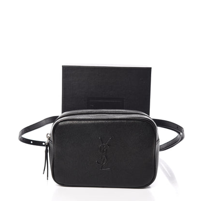 Saint Laurent Lambskin Monogram Lou Belt Bag Black 10 of 10
