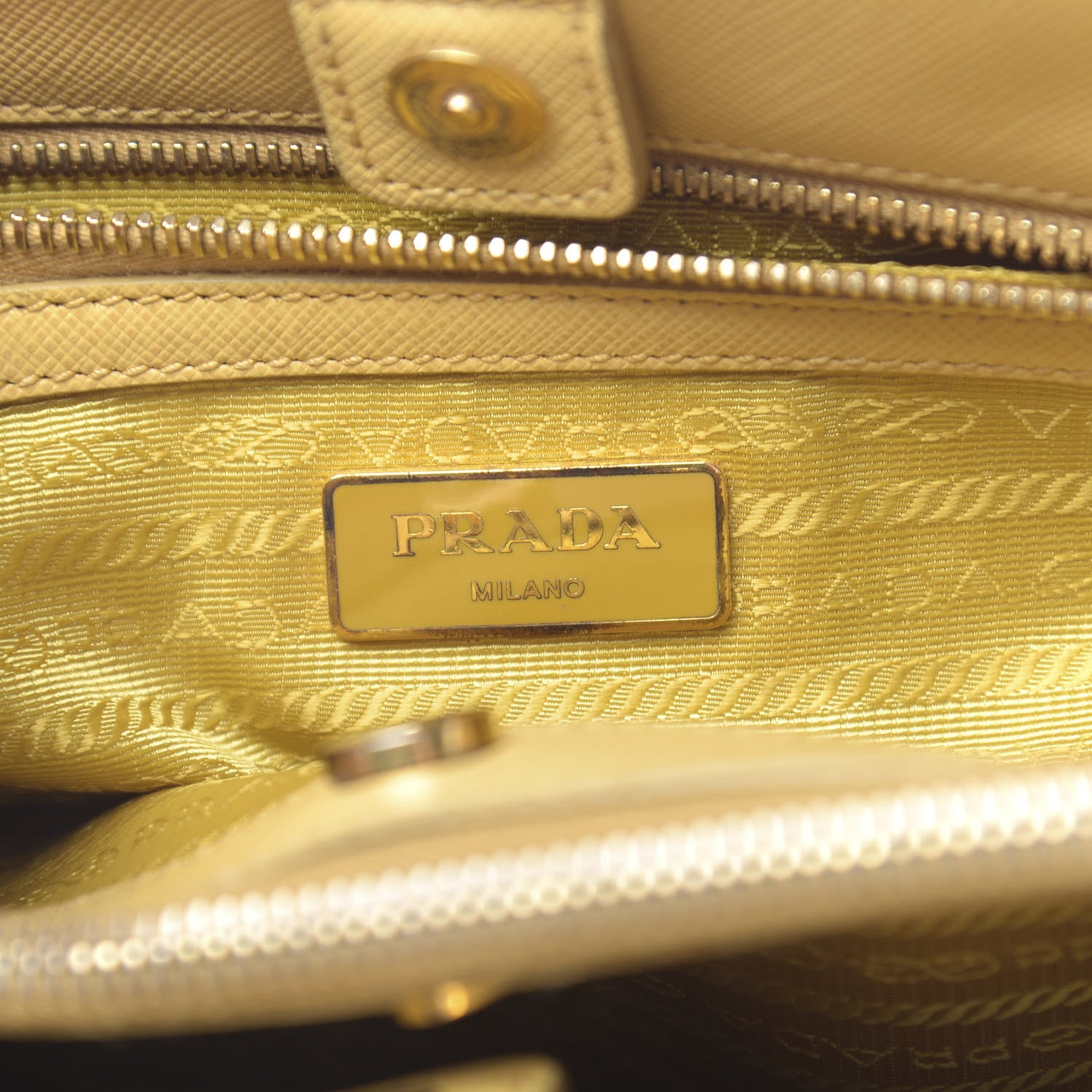 Prada Saffiano Lux Medium Tote Ginestra 7 of 27