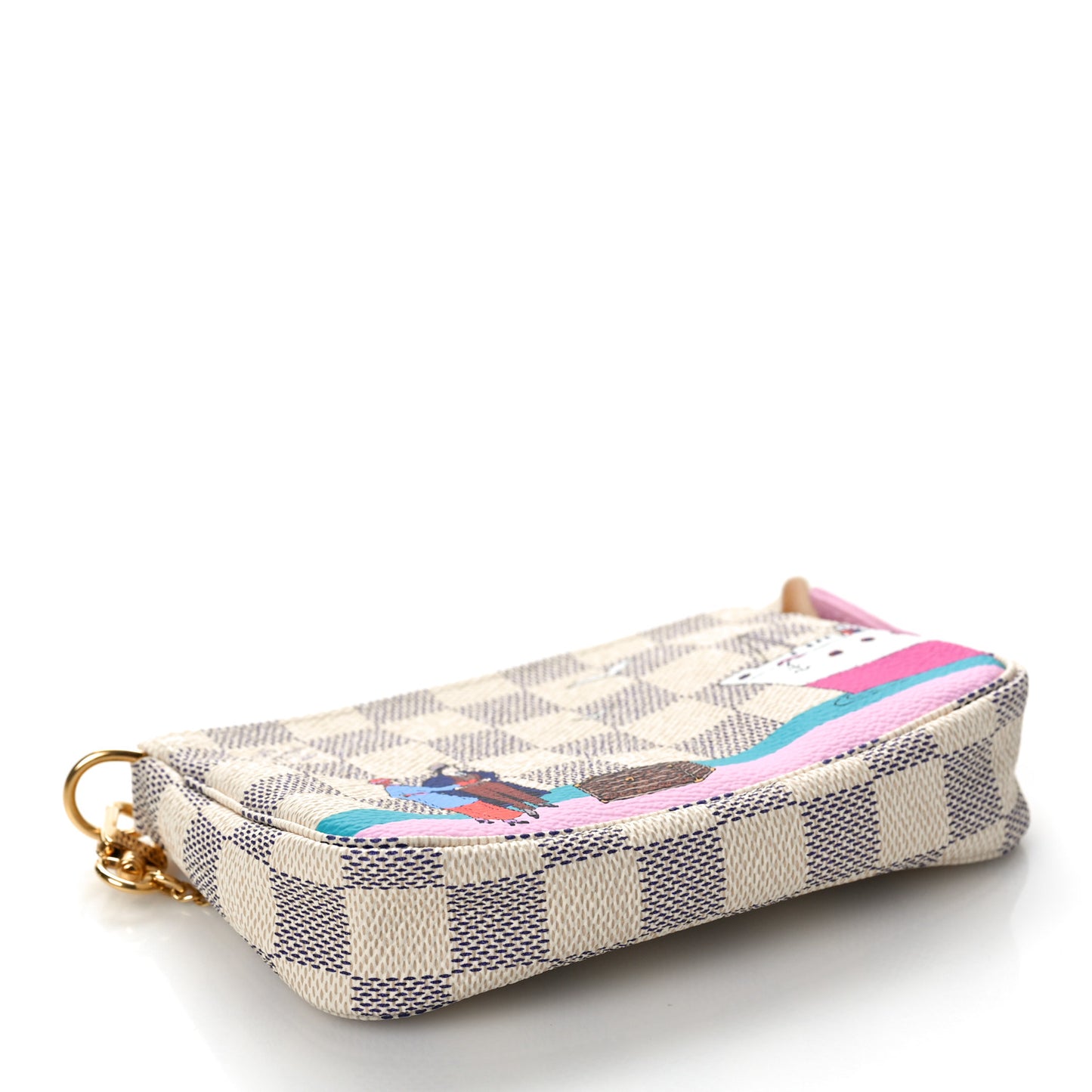 Damier Azur 2016 Christmas Animation Mini Pochette Accessories