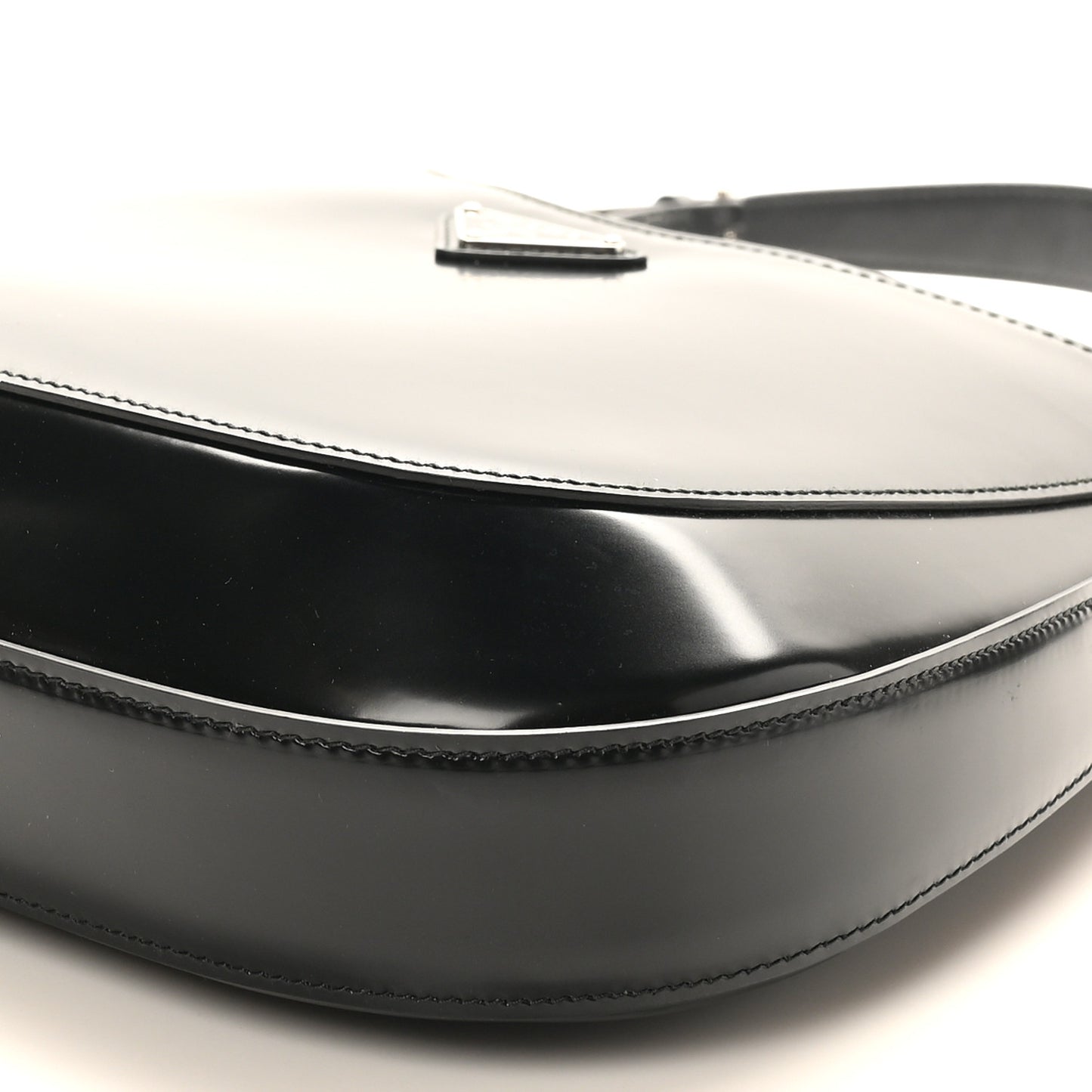 Spazzolato Large Cleo Adjustable Strap Shoulder Bag Black