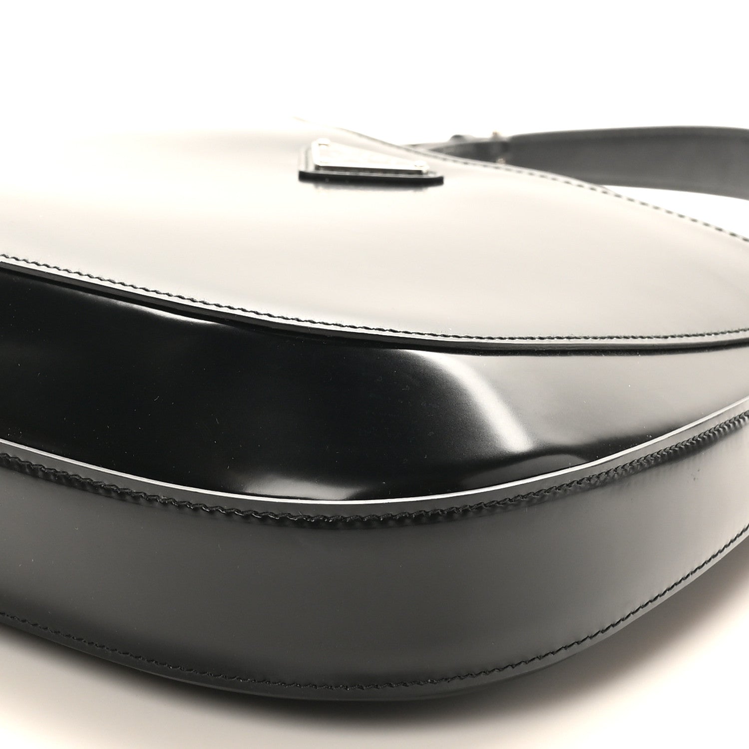 Prada Spazzolato Large Cleo Adjustable Strap Shoulder Bag Black 9 of 9