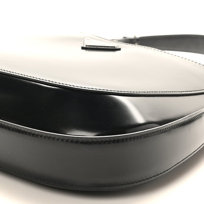 Prada Spazzolato Large Cleo Adjustable Strap Shoulder Bag Black 9 of 9