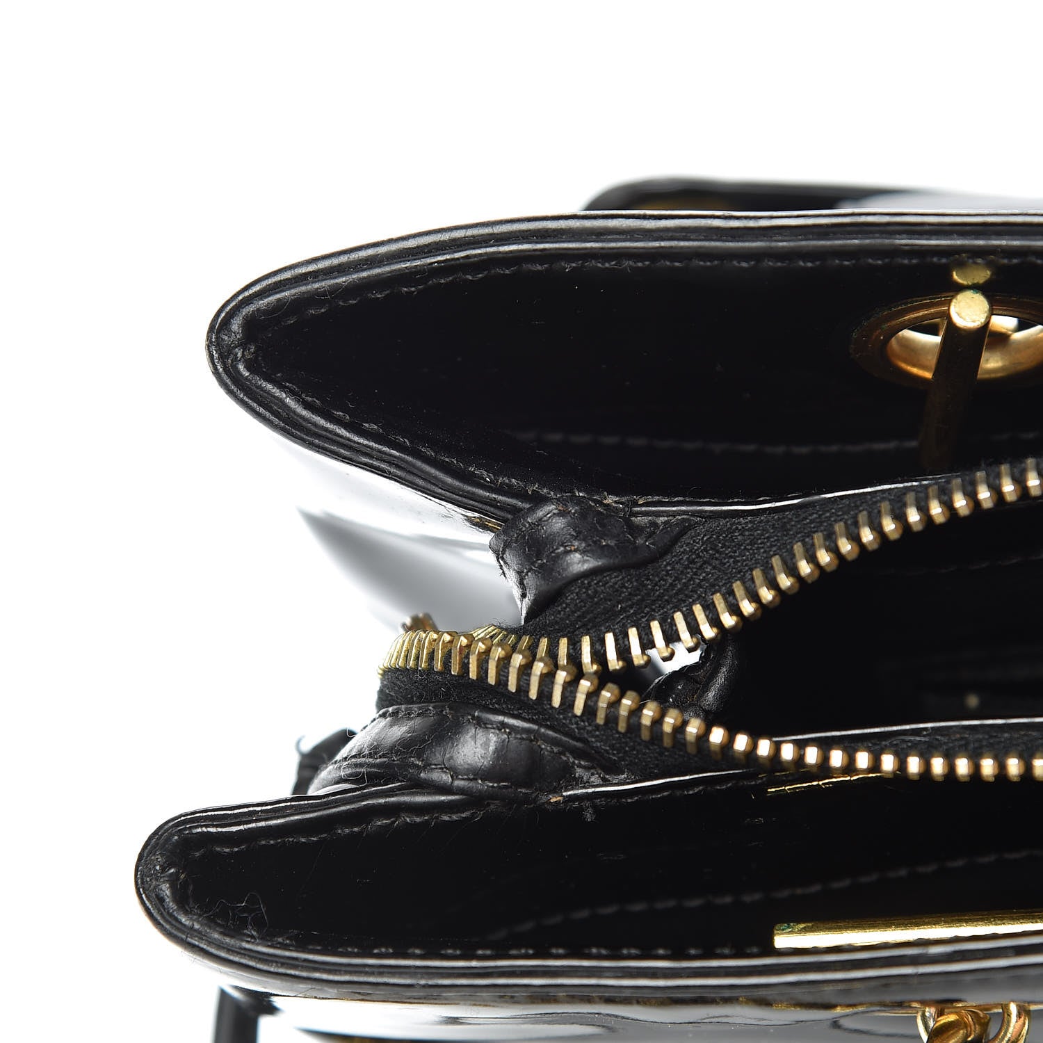 Chanel Patent Flap Shoulder Bag Black 17 of 24