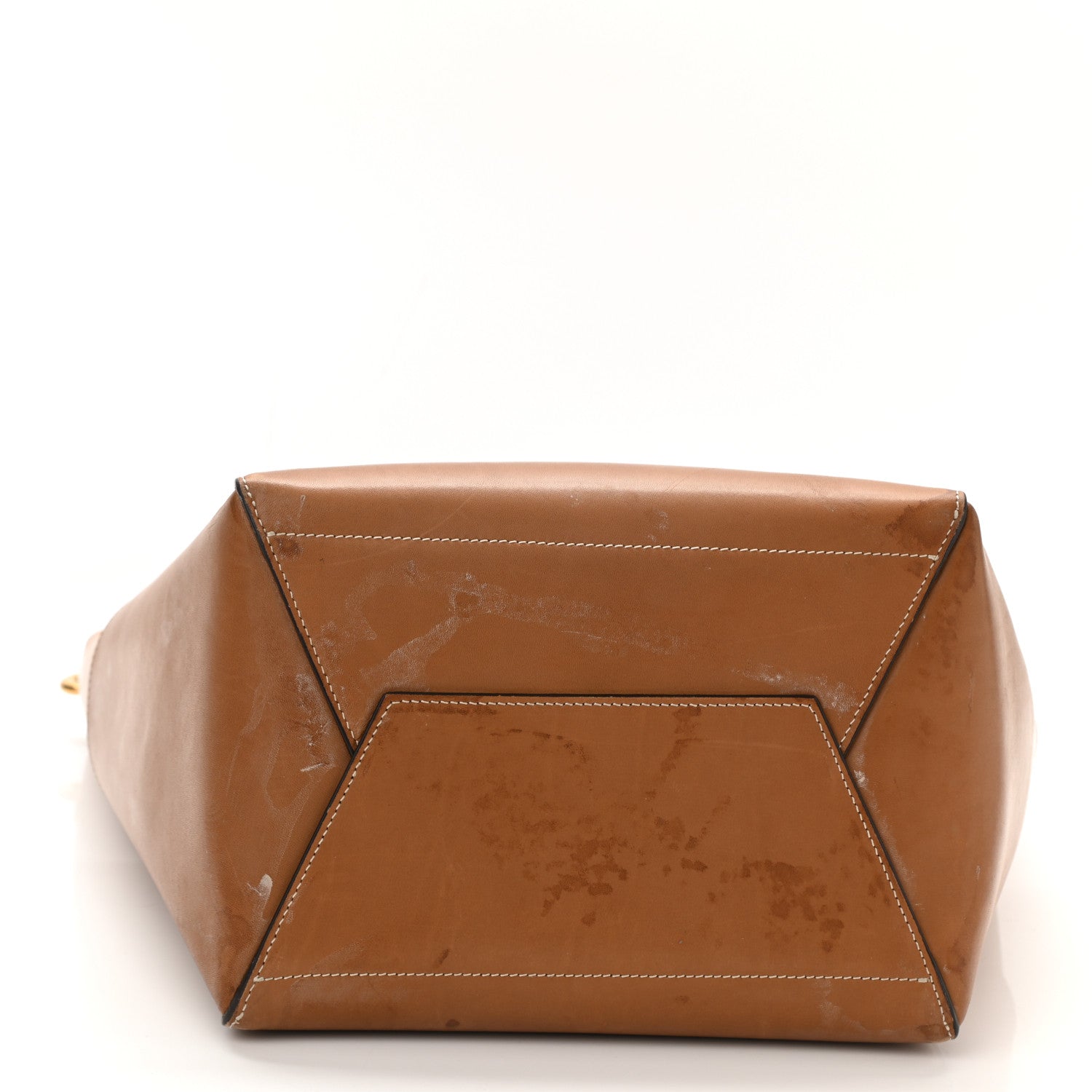 Celine Natural Calfskin Sangle Bucket Bag Light Camel 10 of 11