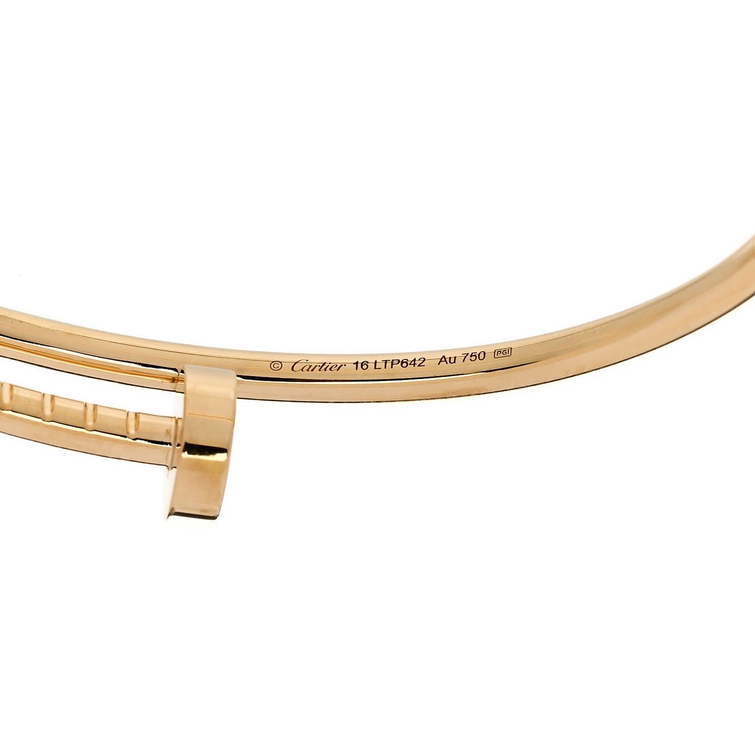 Cartier 18K Yellow Gold Small Juste Un Clou Bracelet 16 4 of 5