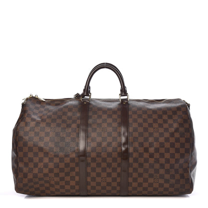 Louis Vuitton Damier Ebene Keepall Bandouliere 55 1 of 26