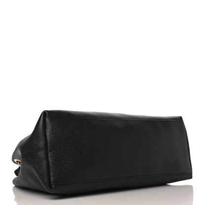 Gucci Pebbled Calfskin Medium Soho Chain Shoulder Bag Black 5 of 11