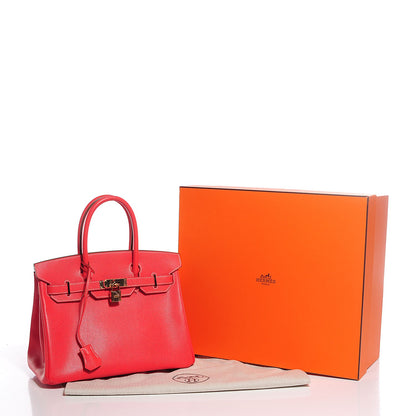 Hermes Epsom Candy Birkin 30 Rose Jaipur Gold 2 of 27