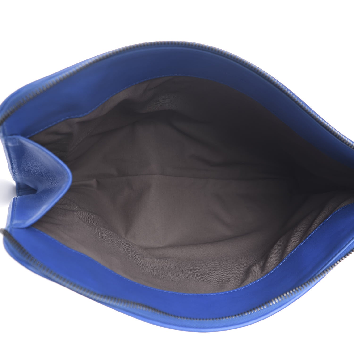 Bottega Veneta Nappa Intrecciato Flat Zip Pouch Blue 4 of 8
