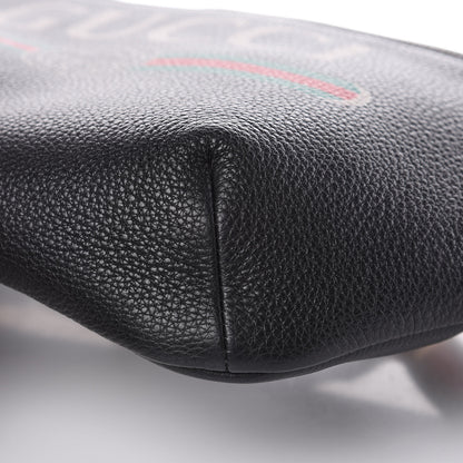 Gucci Grained Calfskin Logo Belt Bag Black 9 of 9