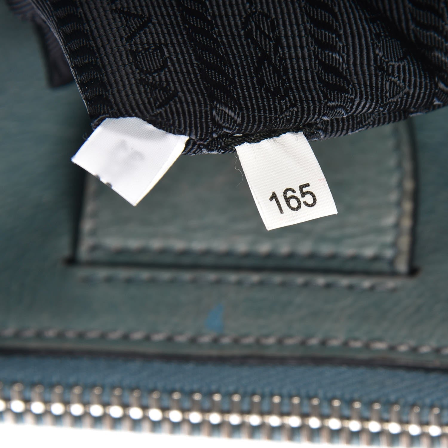 Prada Glace Calf Twin Pocket Tote Marine 8 of 15