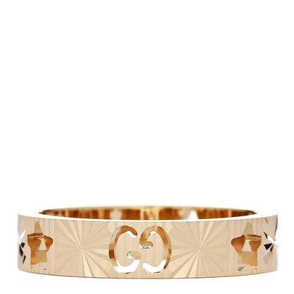 Gucci 18K Yellow Gold Icon Stars Band Ring 49 4.75 1 of 7