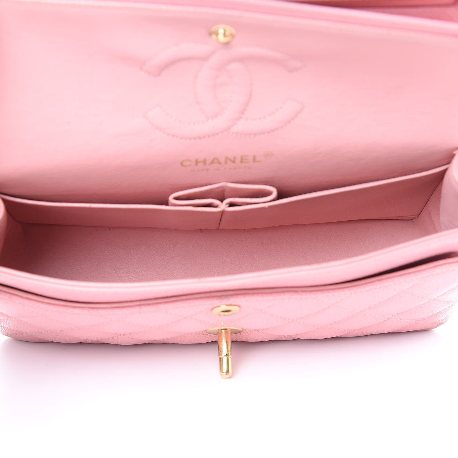Chanel Caviar Quilted Small Double Flap Pink 5 of 19