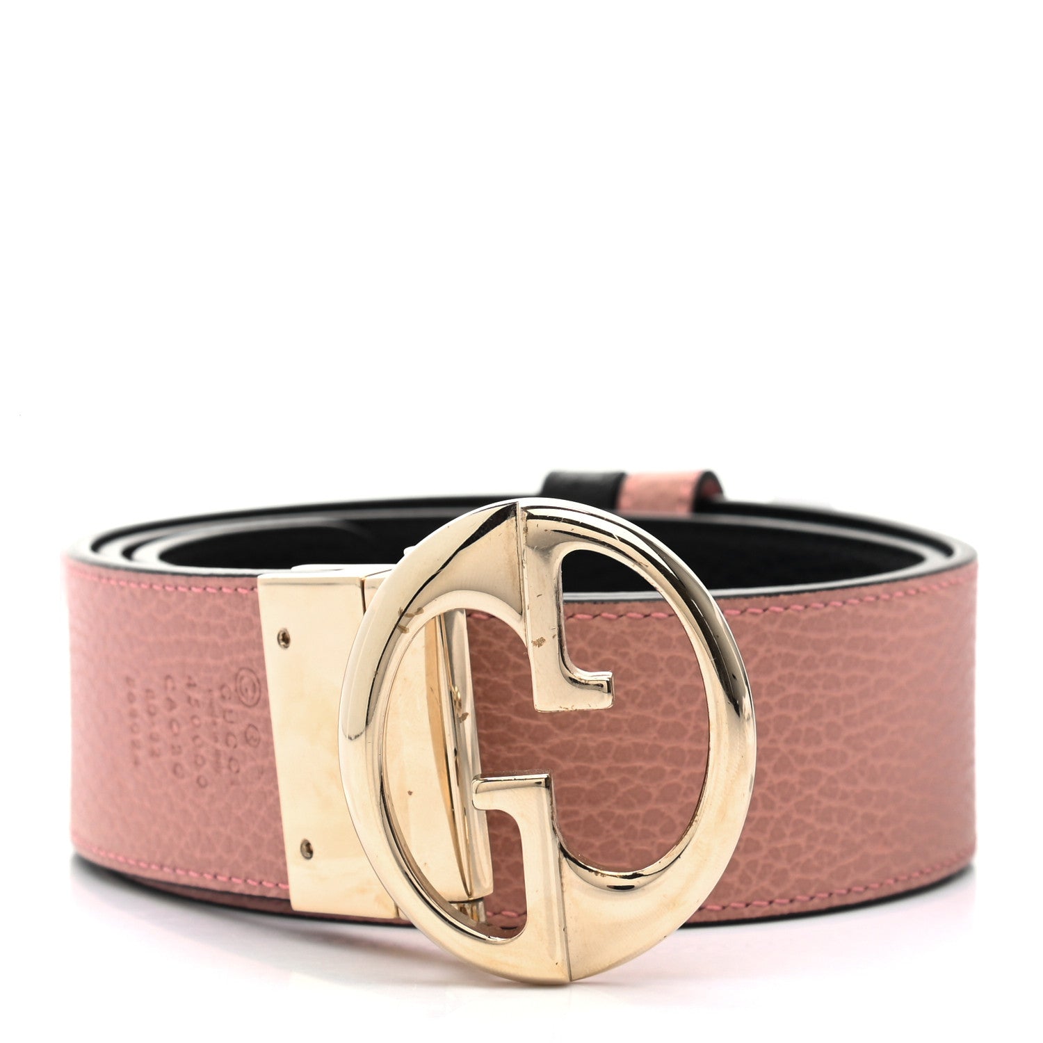 Gucci Calfskin 1973 Reversible Belt 80 32 Black Pink 2 of 8