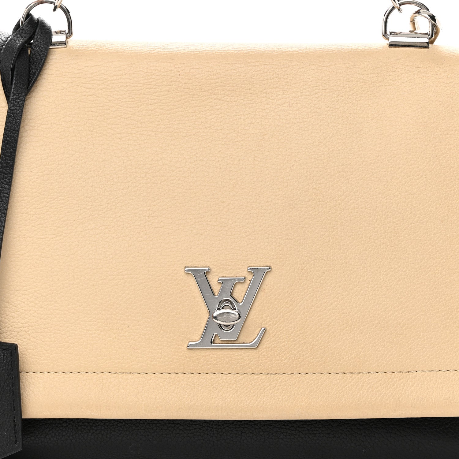 Louis Vuitton Soft Calfskin Lockme II Top Handle Vanille Black 8 of 23