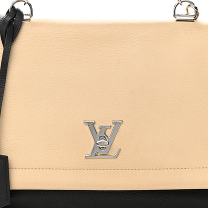 Louis Vuitton Soft Calfskin Lockme II Top Handle Vanille Black 8 of 23