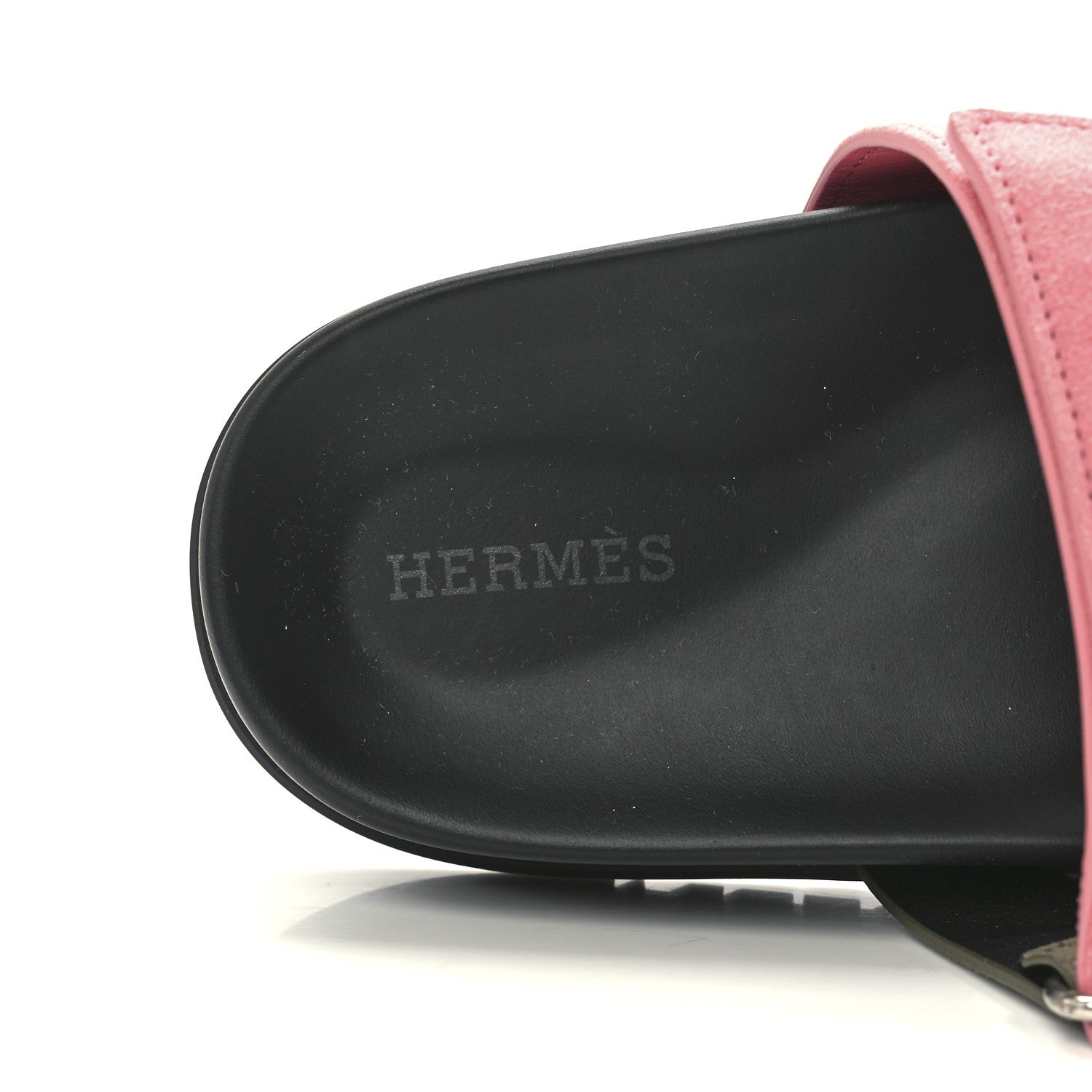 Hermes Suede Goatskin Womens Chypre Sandals 38 Toundra Rose Du Desert 7 of 9