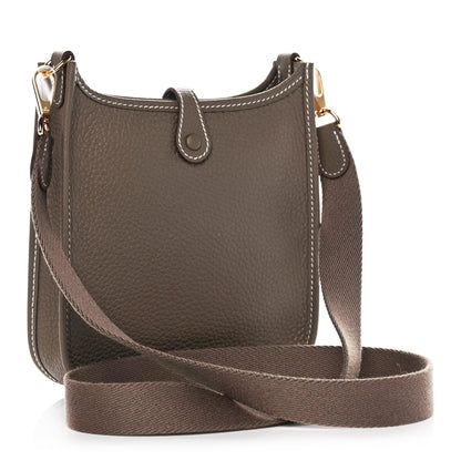 Hermes Taurillon Clemence Evelyne TPM Etoupe 3 of 10