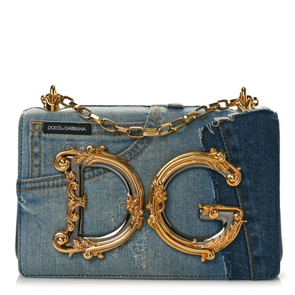 Dolce & Gabbana Denim DG Girls Shoulder Bag Blue 1 of 8