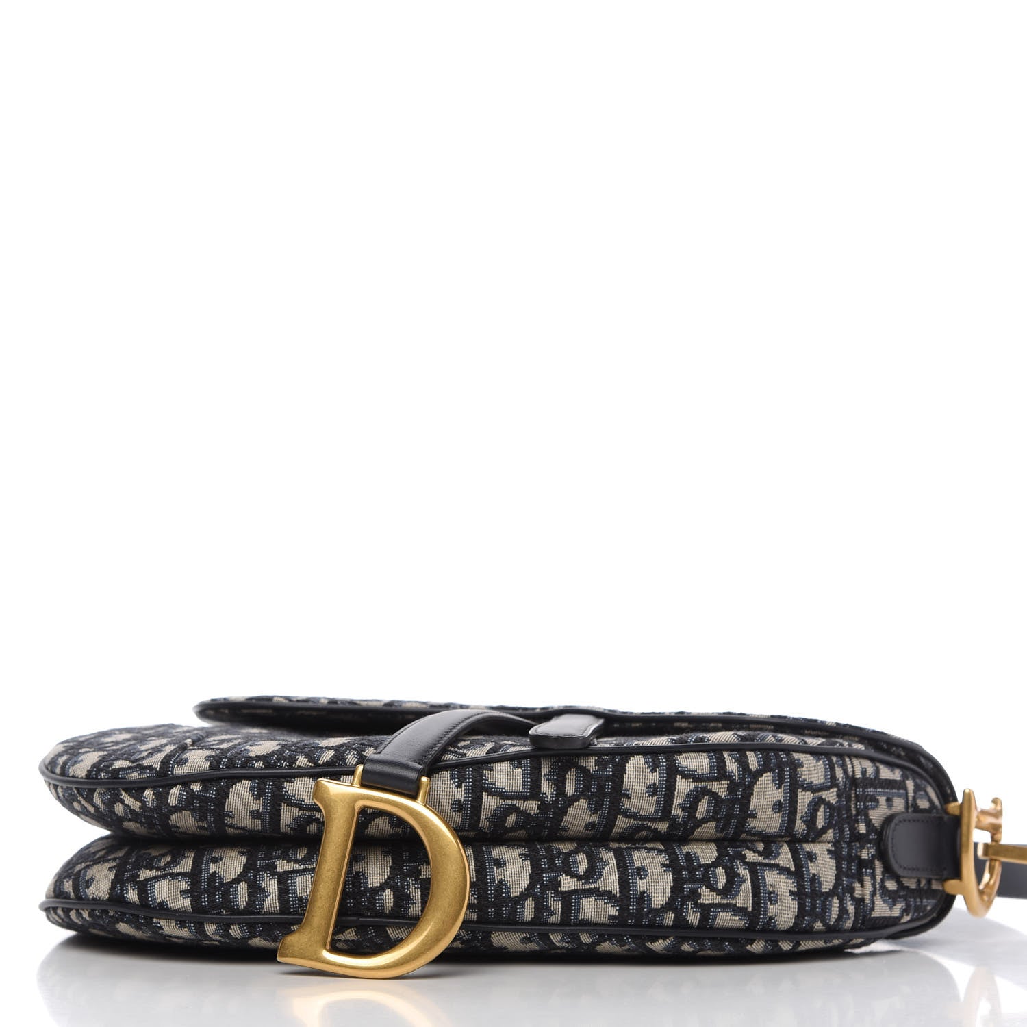 Christian Dior Oblique Saddle Bag Blue 4 of 11