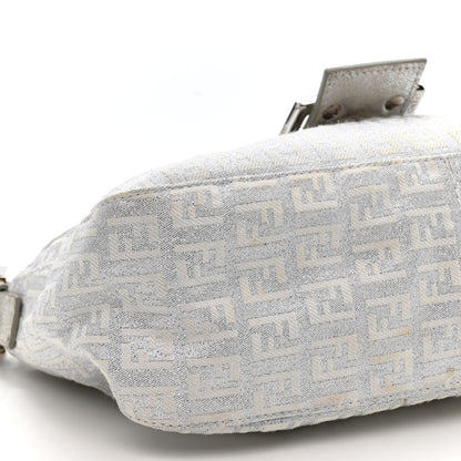 Fendi Metallic Zucchino Baguette Silver 9 of 11