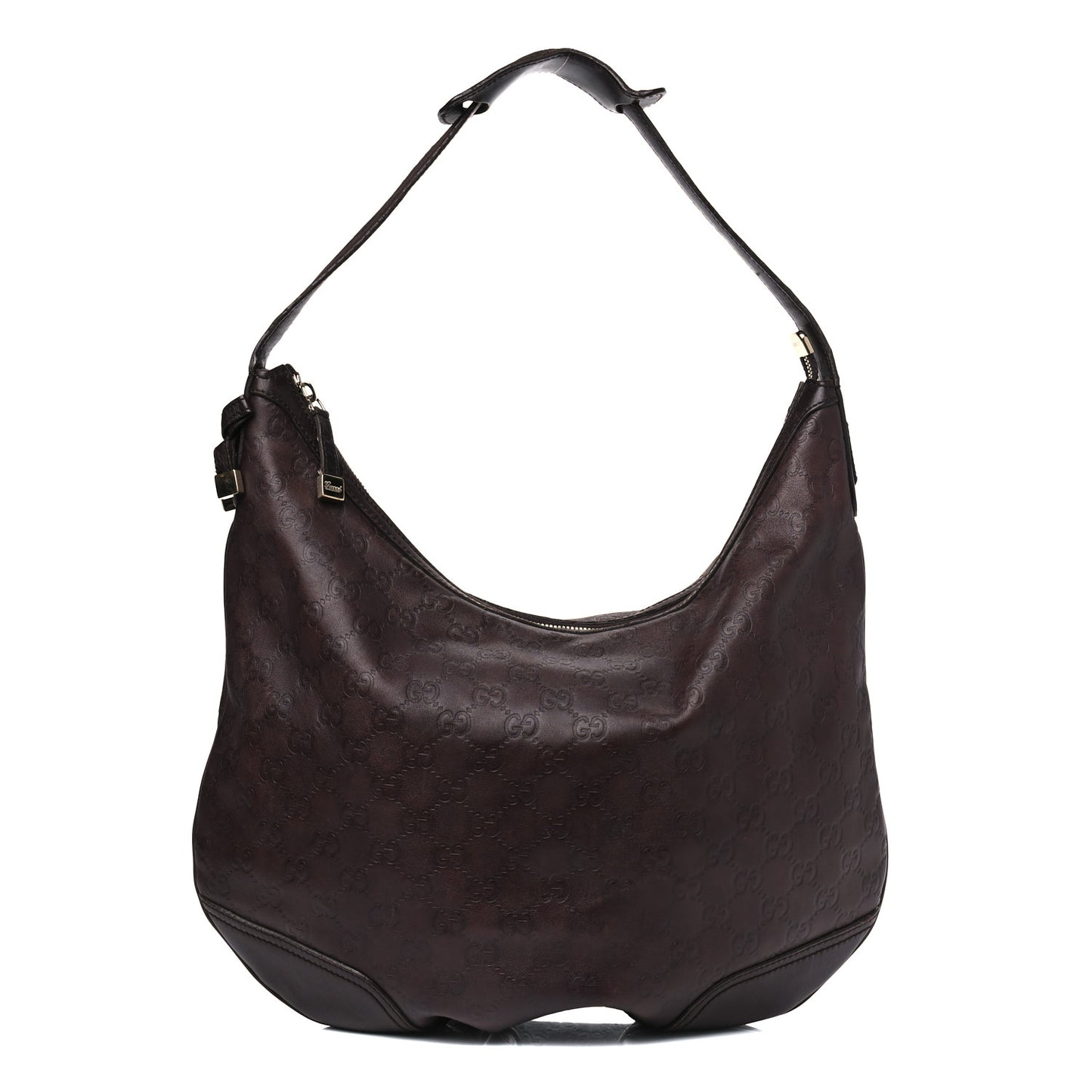 Guccissima Large Princy Hobo Dark Brown