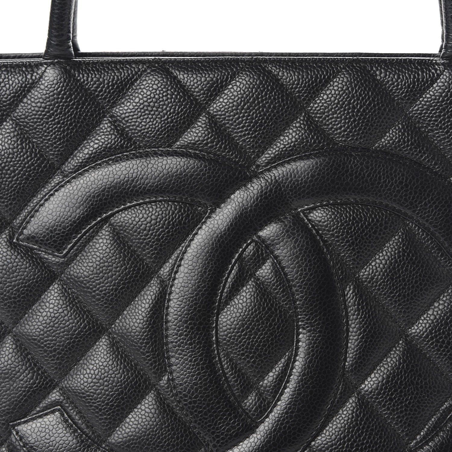 Chanel Caviar Quilted Medallion Tote Black 10 of 10