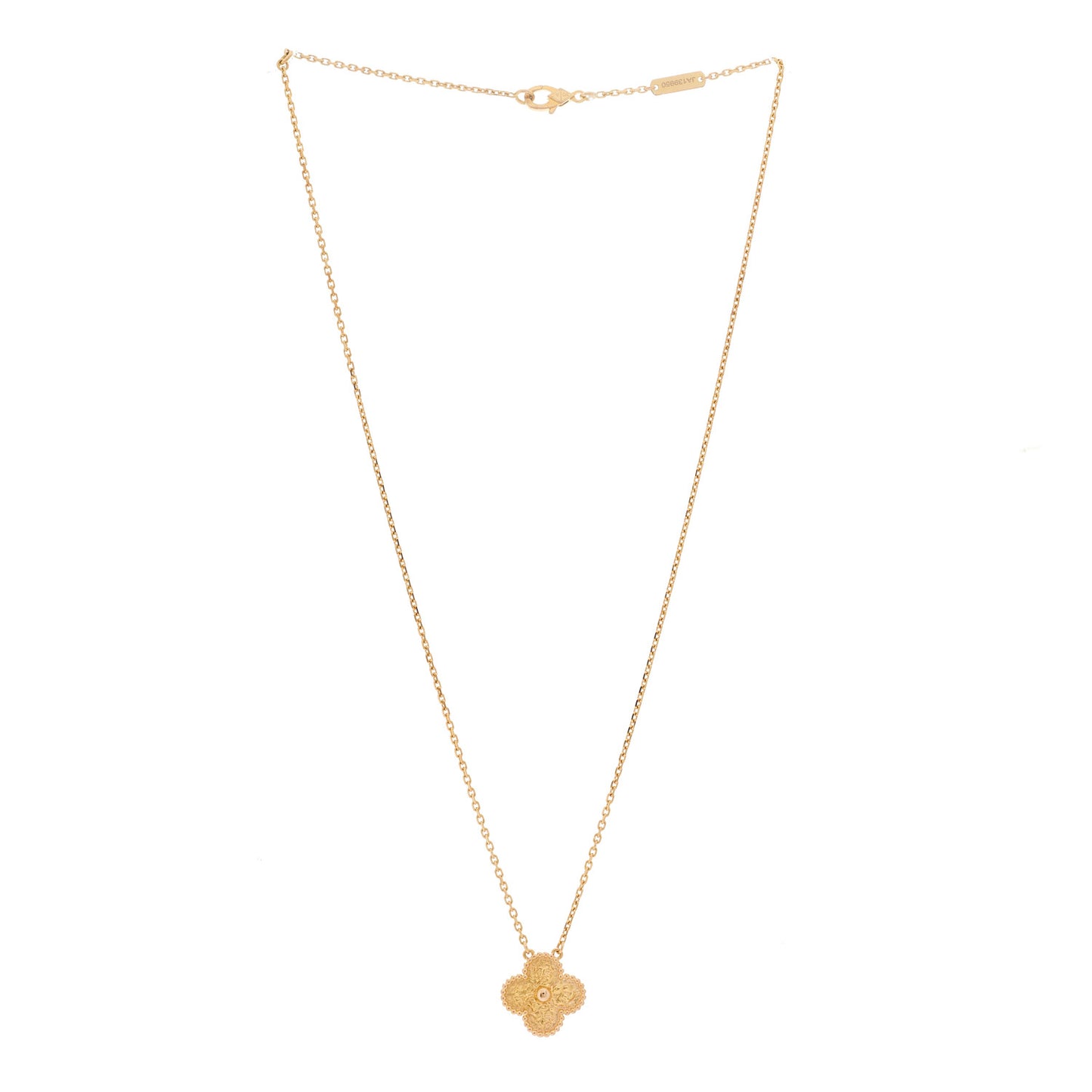 18K Rose Gold Vintage Alhambra Pendant Necklace