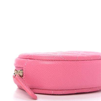 Chanel Caviar Quilted Zip Around Classic Coin Purse Pink 6 of 10