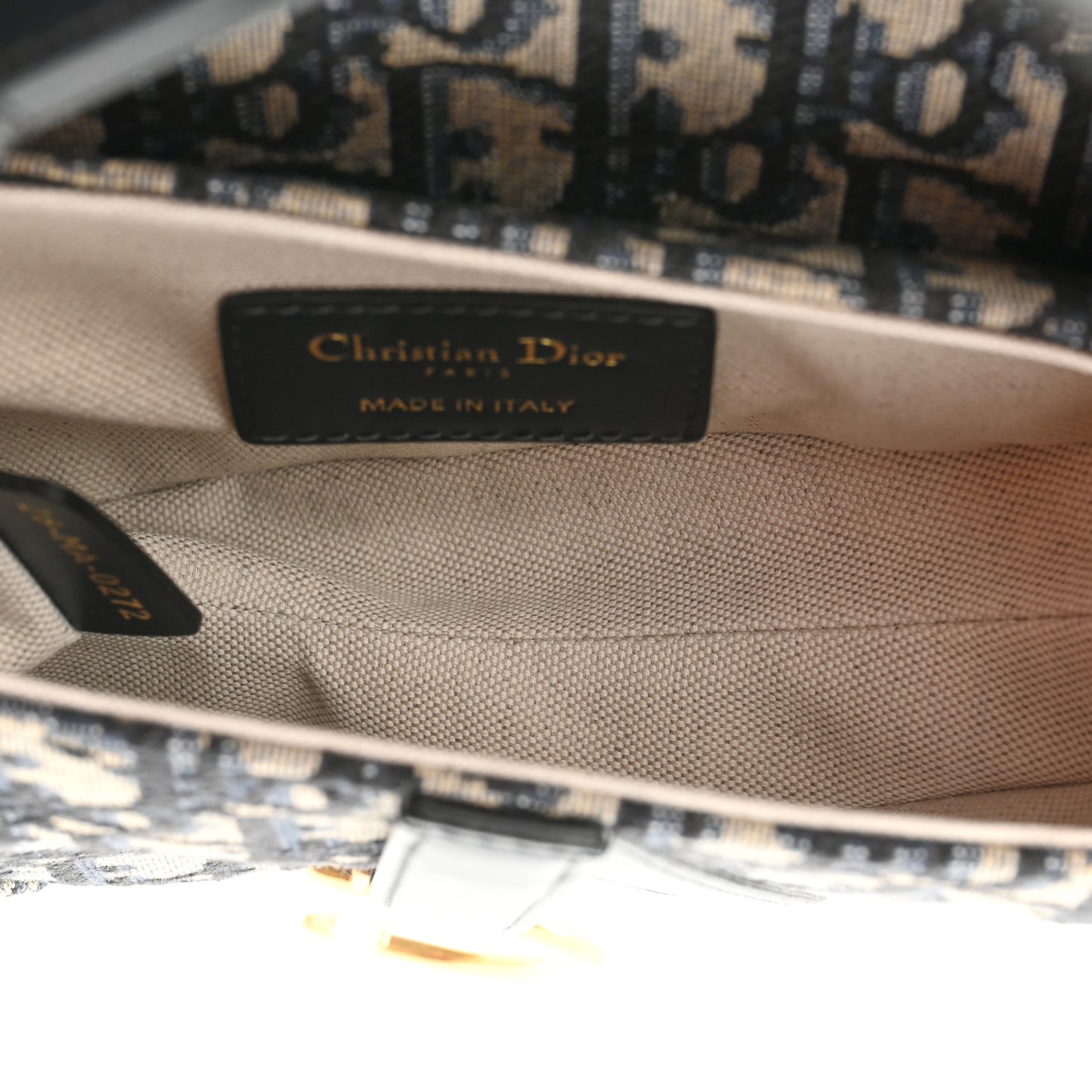 Oblique Mini Saddle Bag With Strap Blue