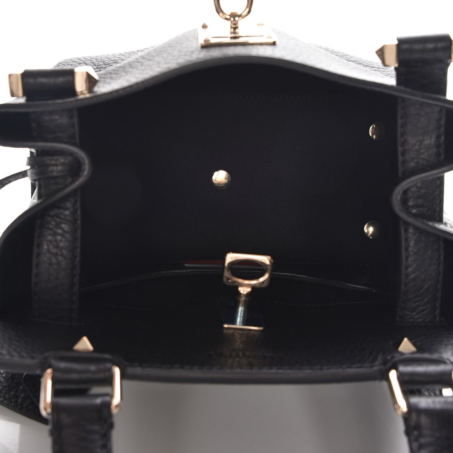 Alce Printed Calfskin Small Joylock Satchel Black