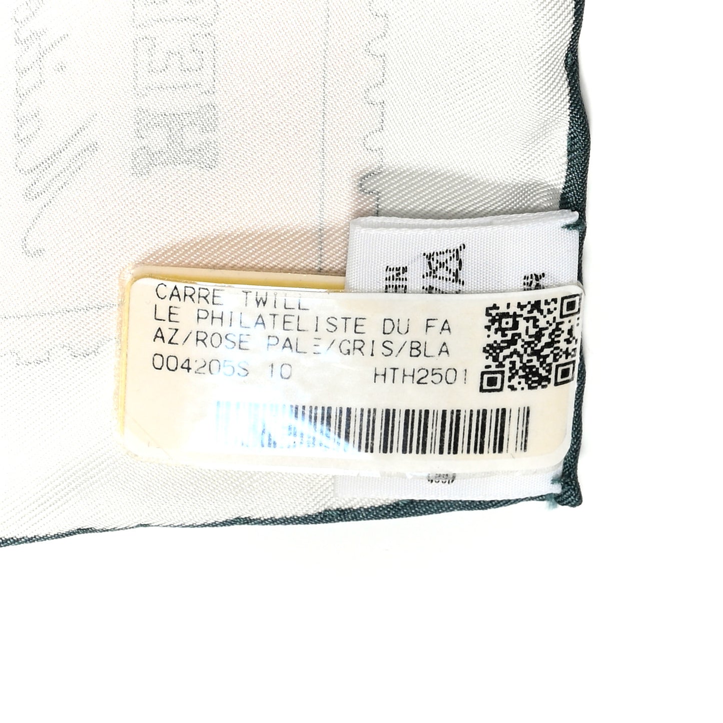 Silk Le Philateliste Du Faubourg Scarf 90 Rose Pale Gris White
